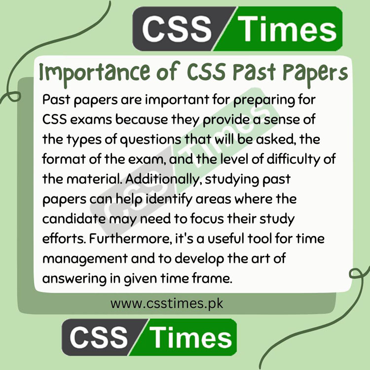 Importance of CSS English Past Papers | CSS Past Papers