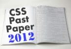 css past papers 2012