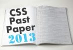 css past papers 2013