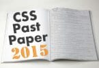 FPSC CSS Past Papers