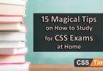 How to Study for CSS Exams at Home