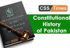 Constitutional History of Pakistan