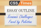 Essay Outline: Economic Challenges Faced by Pakistan