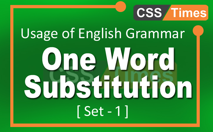 One-Word-Subsitution