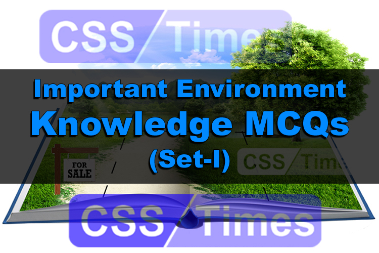 Environment Science Important MCQs