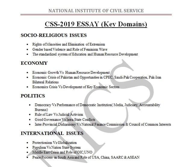 Thesis In Essay Nics Essay Topics For Css English Essay Topics also How To Write A Good English Essay Nics Essay Topics For Css Css Times Examples Of Thesis Statements For Persuasive Essays