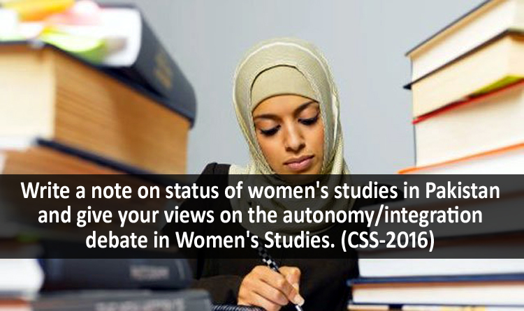 Status of Women Studies in Pakistan