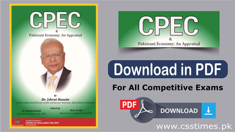 CPEC & Pakistani Economy, Dr Ishrat Hussain, CPEC Book in PDF,