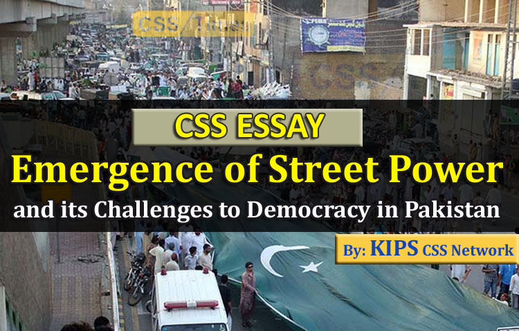 Emergence of Street Power and its Challenges to Democracy in Pakistan