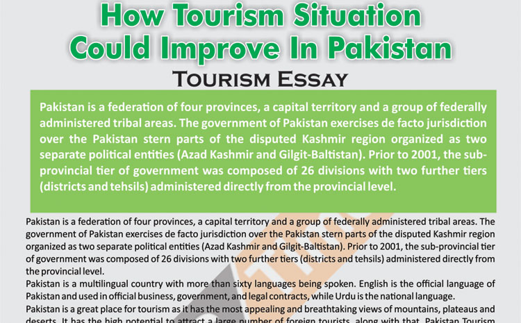 How Tourism Situation Could Improve In Pakistan | Tourism Essay (PDF)