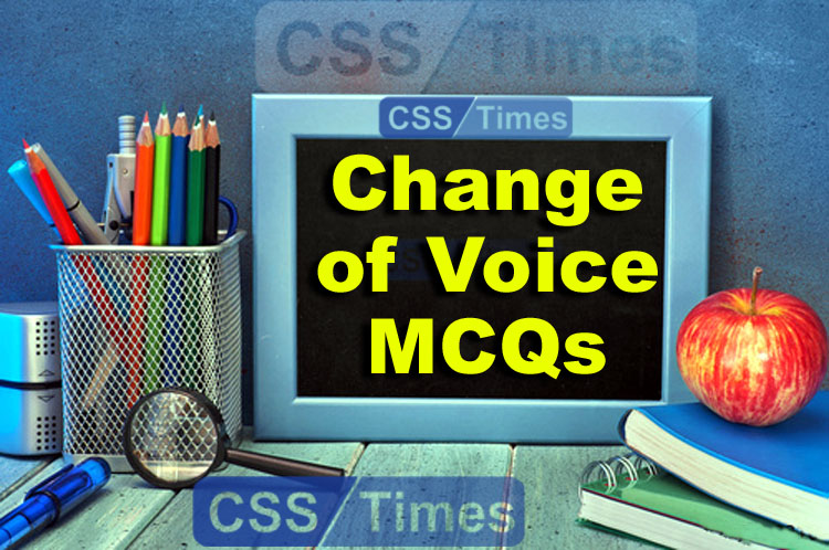 Change of Voice MCQs, English Grammar for Competitive Exams
