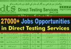 27000+ New Jobs Opportunities in Direct Testing Services