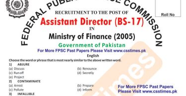 Assistant Director Ministry of Finance 2005 - Page 1 copy