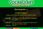 Daily Dawn Vocabulary with Urdu Meaning 5 August 2019 | English Grammar
