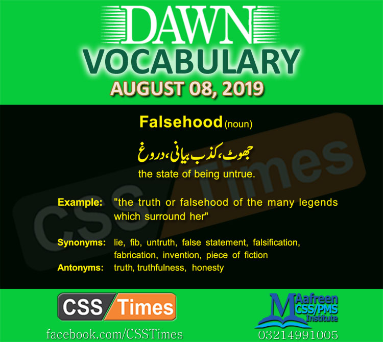 Dawn Vocabulary one