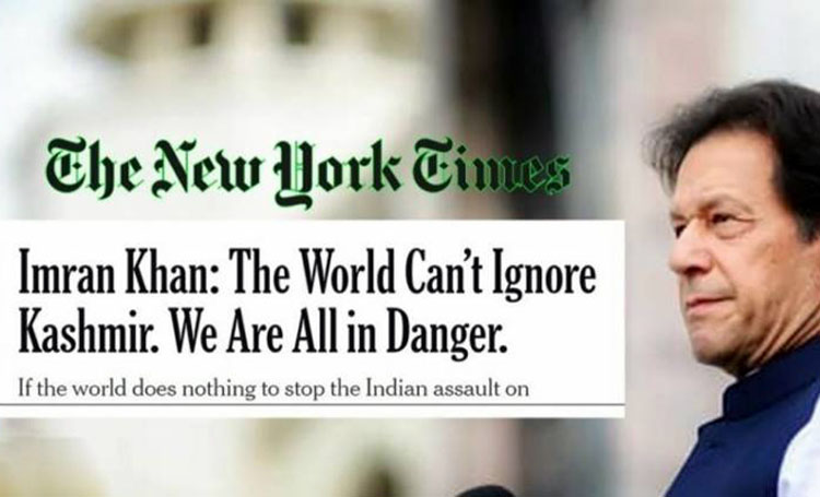 PM Imran Khan's Article on Kashmir in New York Times [Complete Text]
