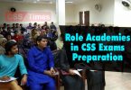 Role Academies in CSS Exams Preparation