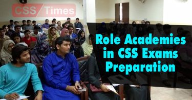 Role Academies in CSS Exams Preparation