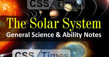 The Solar System General Science & Ability Notes for CSS