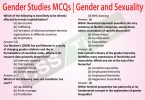 Gender Studies MCQs | Gender and Sexuality