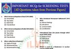 100 MCQS for SPSC Screening Test - 1 copy