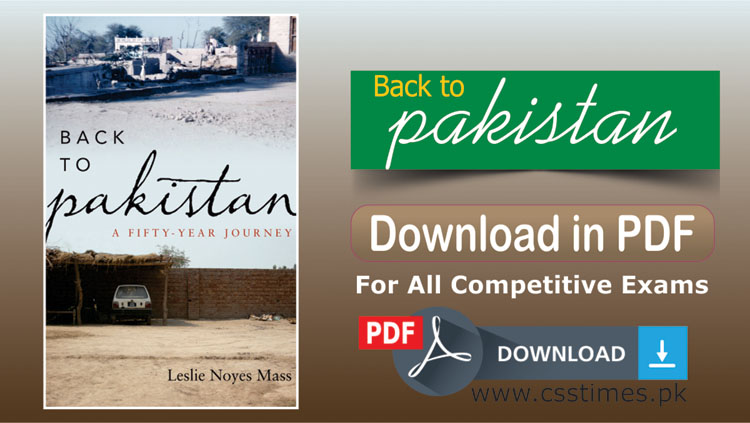 Back to Pakistan, A Fifty-year Journey | Download Complete Book in PDF