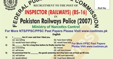INSPECTORS Railways Past Paper 2007 - Page 1 copy