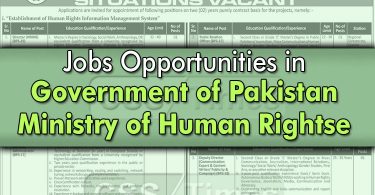 Jobs in Ministry of Human Rights Pakistan