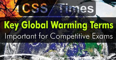 Key Global Warming Terms, Important for Competitive Exams