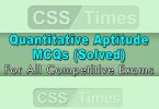 Quantitative Aptitude MCQs (Solved)