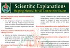 Scientific Explanations | Material for all Competitive Exams