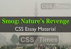 Smog: Nature's Revenge | CSS Essay