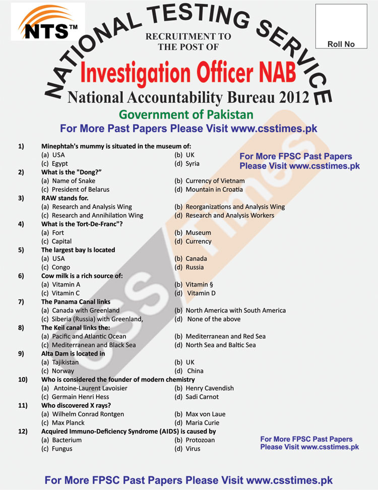 Investigation NAB Paper 2012 