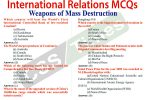 International Relations MCQs | Weapons of Mass Destruction