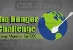 The Hunger Challenge - CSS Essay Material