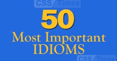 50 Most Important Idioms