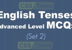 English Tenses MCQs Advanced Level (Set 2)