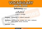 Daily DAWN News Vocabulary with Urdu Meaning (08 May 2020)