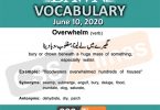 Daily DAWN News Vocabulary with Urdu Meaning (10 June 2020)