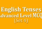 English Tenses Advanced Level MCQs (Set 4)