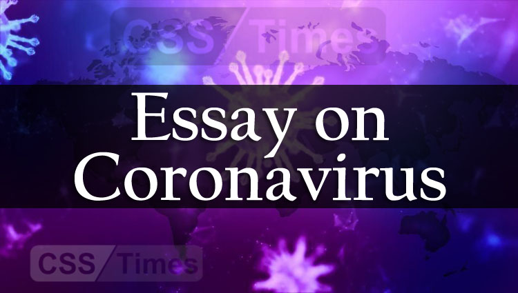 essay on coronavirus in english 150 words