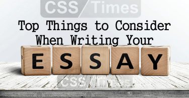 Top Things to Consider When Writing Your Essay