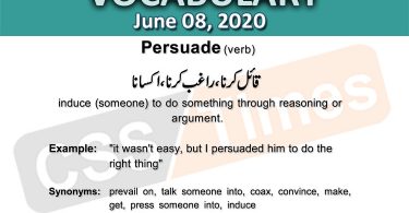 Daily DAWN News Vocabulary with Urdu Meaning (08 June 2020)