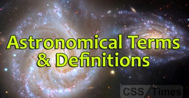 Astronomical Terms & Definitions | World General Knowledge