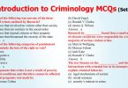 Introduction to Criminology MCQs for CSS (Set-I)
