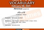 Daily DAWN News Vocabulary with Urdu Meaning (08 February 2021)