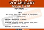 Daily DAWN News Vocabulary with Urdu Meaning (19 February 2021)