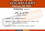 Daily DAWN News Vocabulary with Urdu Meaning (20 February 2021)