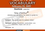 Daily DAWN News Vocabulary with Urdu Meaning (22 February 2021)
