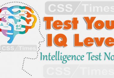 Intelligence Test No. 1 (for all kind of Competitive Exams)